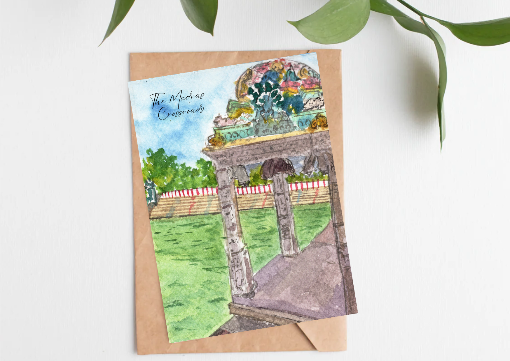The Madras Crossroads: Mylapore Tank — A6 Postcards by Aishwarya Ashok